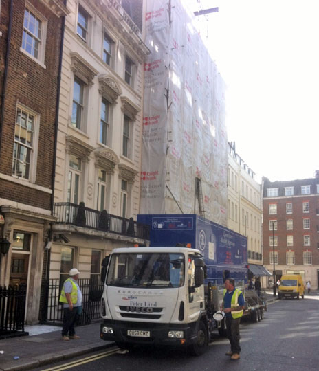 Conversion of 2 typical Mayfair townhouses, latterly used as offices, into 6 luxury apartments